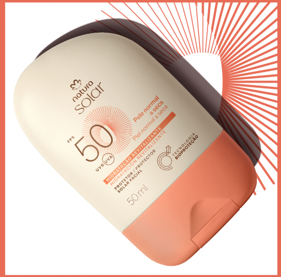 Producto - Protector Solar Facial Piel Normal a Seca FPS 50 Natura Solar 50 ml