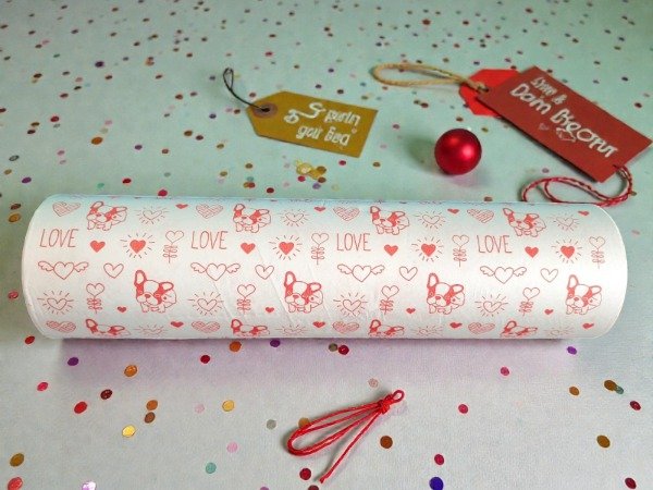 Producto - Bobina diario fantasia 40cm perrito rojo