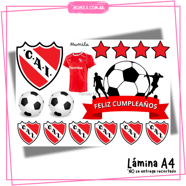 Producto - Lamina papel foto Topper Independiente EN STOCK