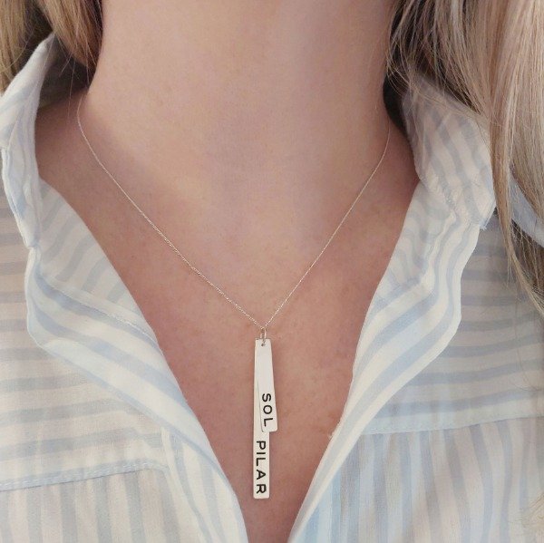 Producto - Dije Rectangular Doble