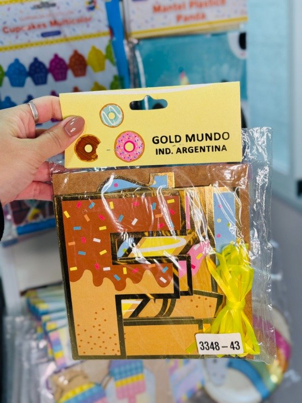 Producto - Banderín FELIZ CUMPLEAÑOS letras donas - 0