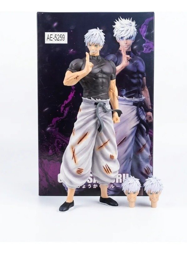 Producto - Figura Satoru Gojo - con cabeza intercambiable - Jujutsu kaisen