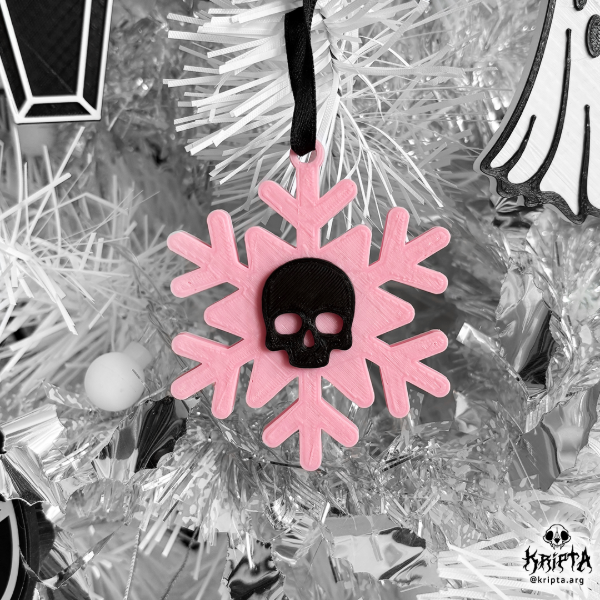 Producto - Adorno de Navidark - Copo de nieve rosa