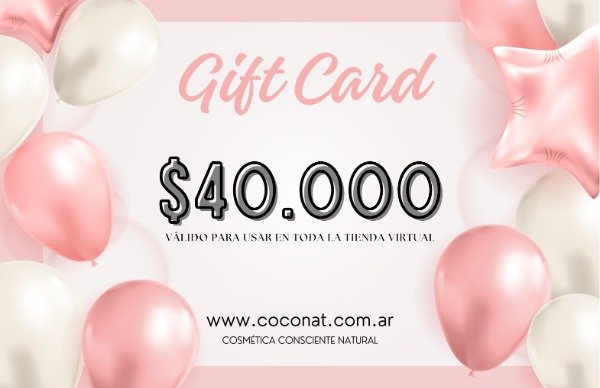 Producto - GIFT CARD TIENDA VIRTUAL COCONAT 40000