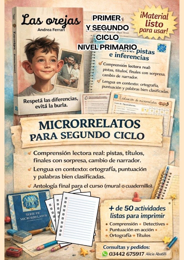 Producto - Lectura LAS OREJAS (A. Ferrari)