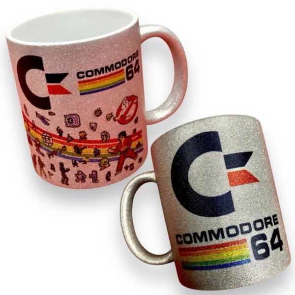 Producto - Taza Cerámica Glitter Consola Commodore 64