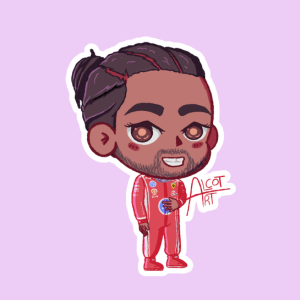 Producto - Stickers en Vinilo - F1 - Lewis Hamilton