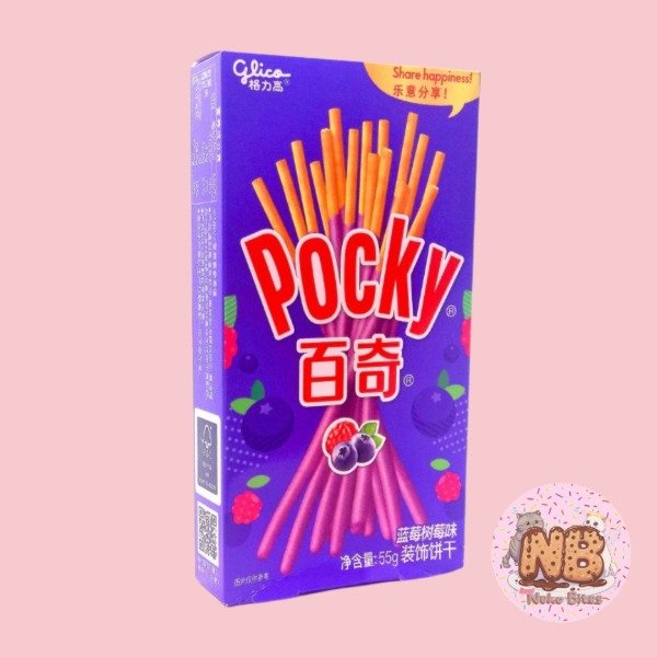 Producto - Pocky Sabor Arándanos y Frambuesa