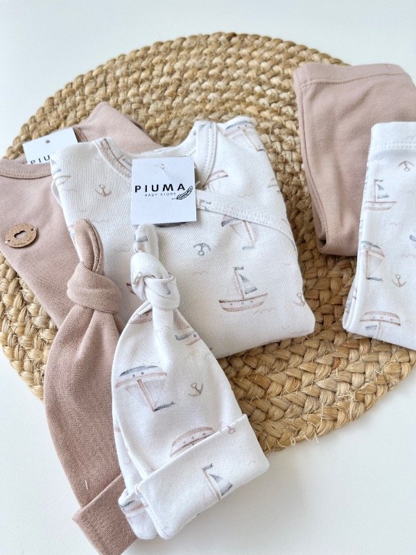 Producto - Ajuar cruzado pima Nougat - 4