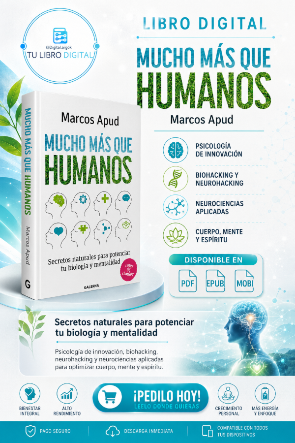 Producto - MUCHO MÁS QUE HUMANOS Marcos Apud