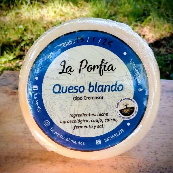 Producto - Queso blando La Porfía (horma 750 gramos aprox.)