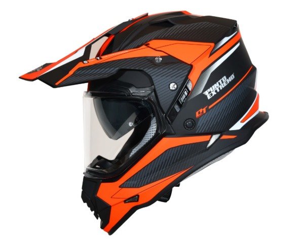 Producto - Casco Cross Punto Extremo Naranja Mate