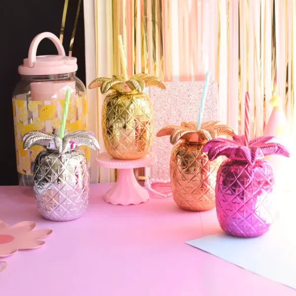 Producto - VASO METALIZADO "PIÑA"