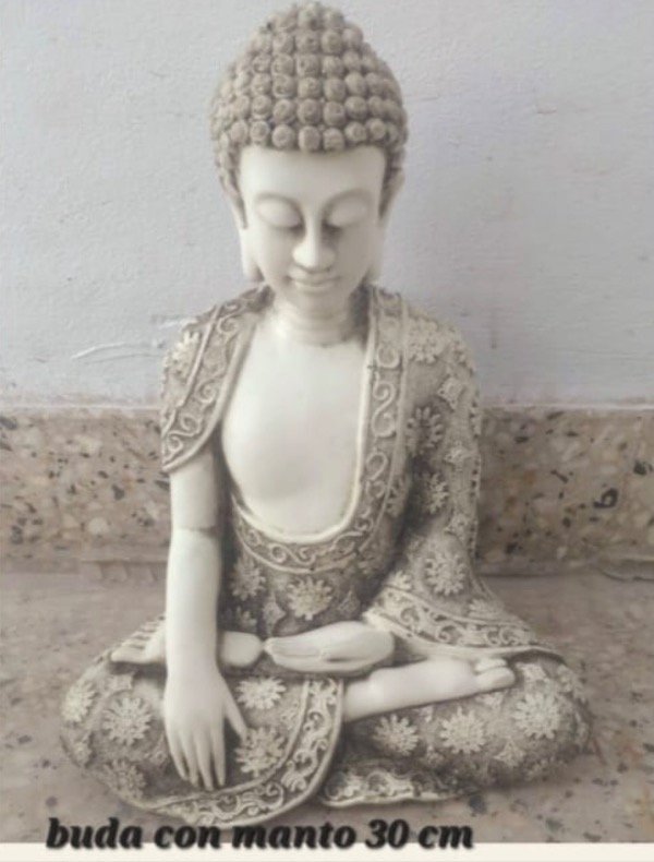 Producto - Buda manto resina 30 cm