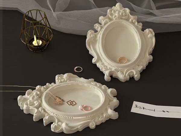 Producto - Molde bandeja marco oval vintage