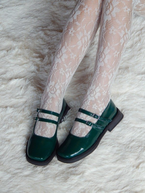 Producto - PUNTA CUADRADA BAJITO - VERDE ESMERALDA