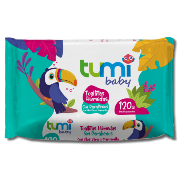 Producto - Toallitas Húmedas Tumi Baby con Aloe y Manzanilla 120u