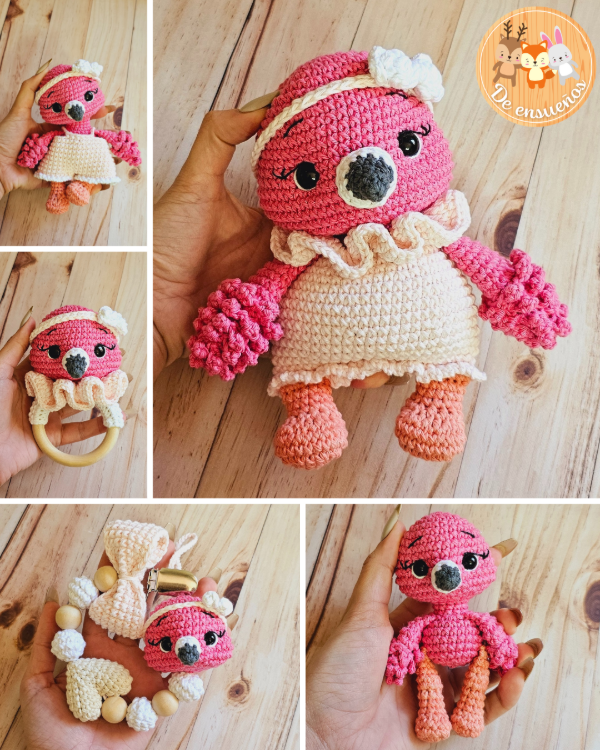 Producto - Kit de Pinky (SIN AMIGURUMI GRANDE) - (5 guías de tejido)