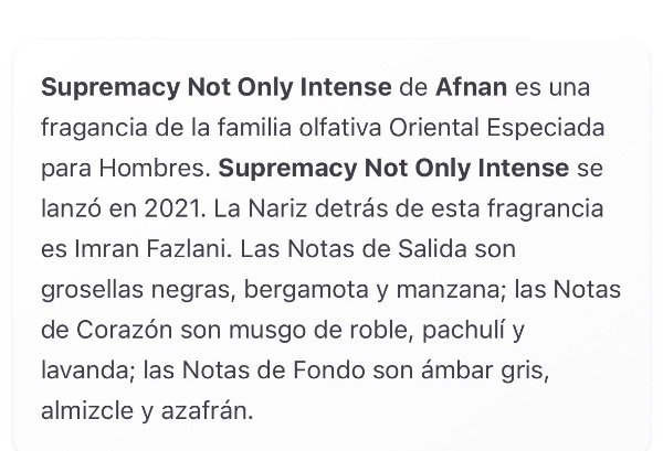 Producto - Supremacy not only intense AFNAN - 3