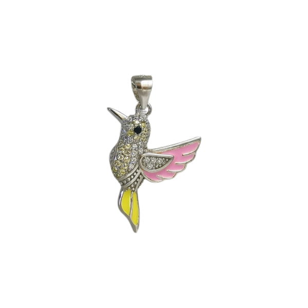 Producto - Dije Colibrí Rosa Plata 925