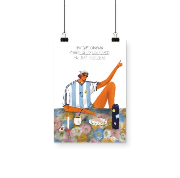 Producto - Lámina CONFIAR - Celeste Castella - 20x30cm