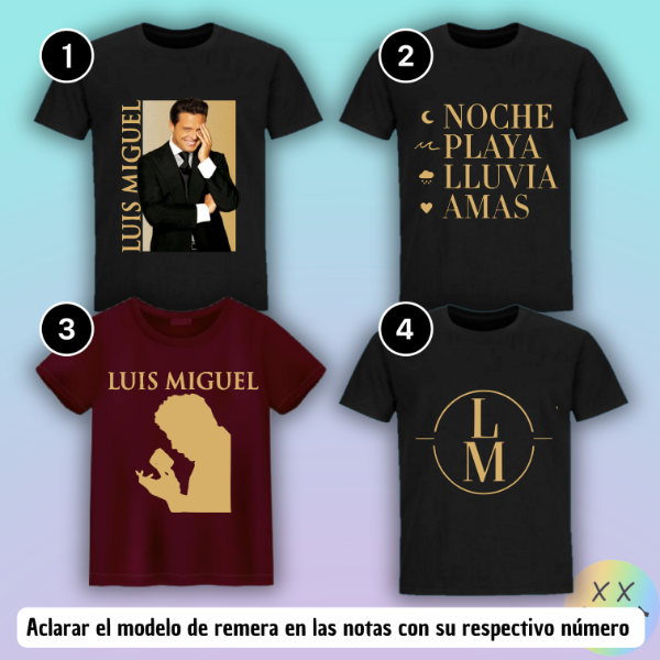 Producto - Remeras Luis Miguel #1