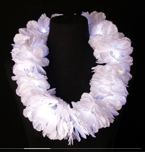 Producto - Collar Hawaianos XL White Sin Led x 10