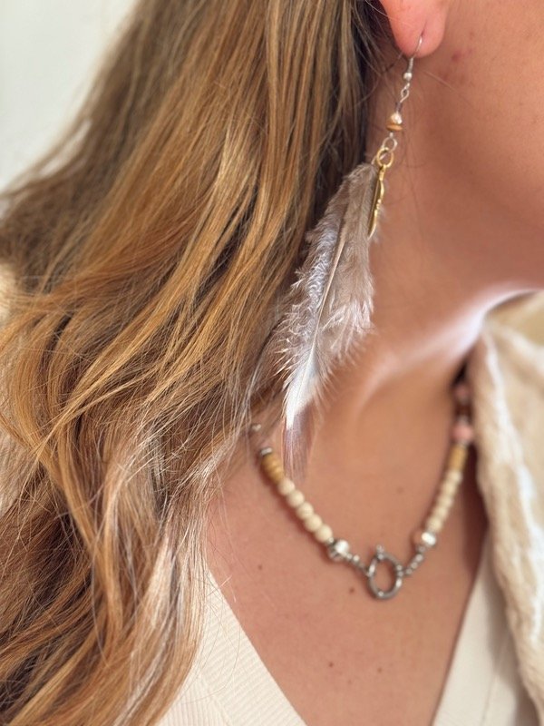 Producto - Aros Plumas Exóticas