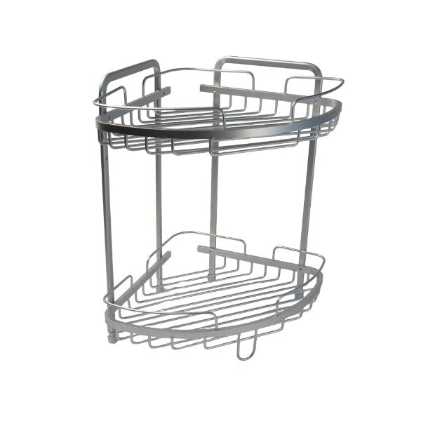 Producto - B001 ORGANIZADOR ESQUINERA 2 ESTANTES ALUMINIO