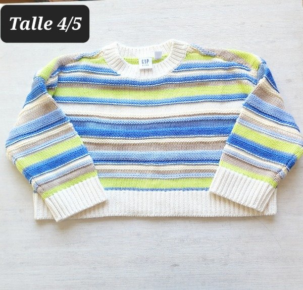 Producto - Sweater gap hilo talle 4/5 celeste