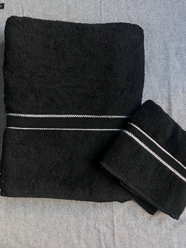 Producto - Juego de toallon y toalla puro algodón