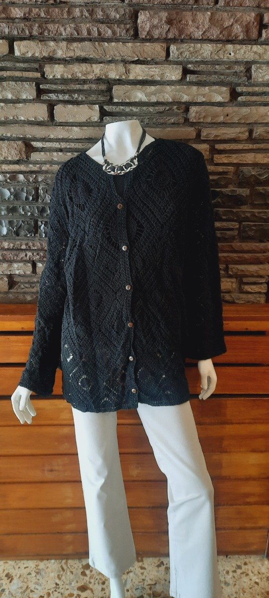 Producto - Saco tejido verano largo - 0