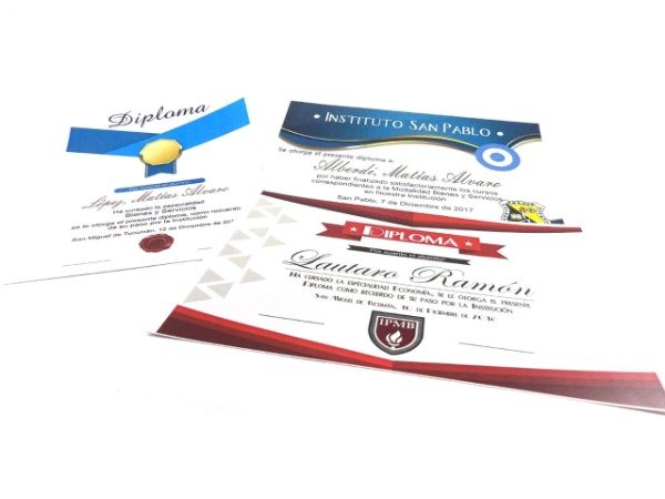 Producto - Diploma Promesa Bandera Personalizado A3 Papel Ilustración 300g