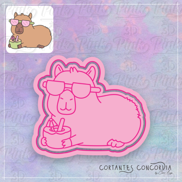Producto - Carpincho Capibara fachero con lentes