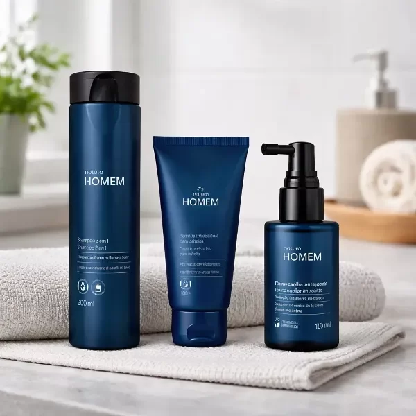 Producto - Kit Homem Shampoo, Pomada Y Tónico Anticaída