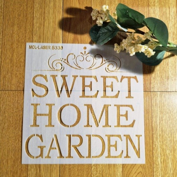 Producto - ST 5359 de 20x20 cm - Stencil Palabras