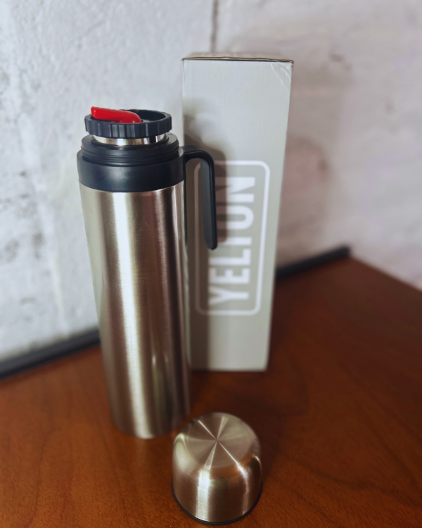 Producto - Termos 1Lt. Yelton  - Acero inox. - Media manija.