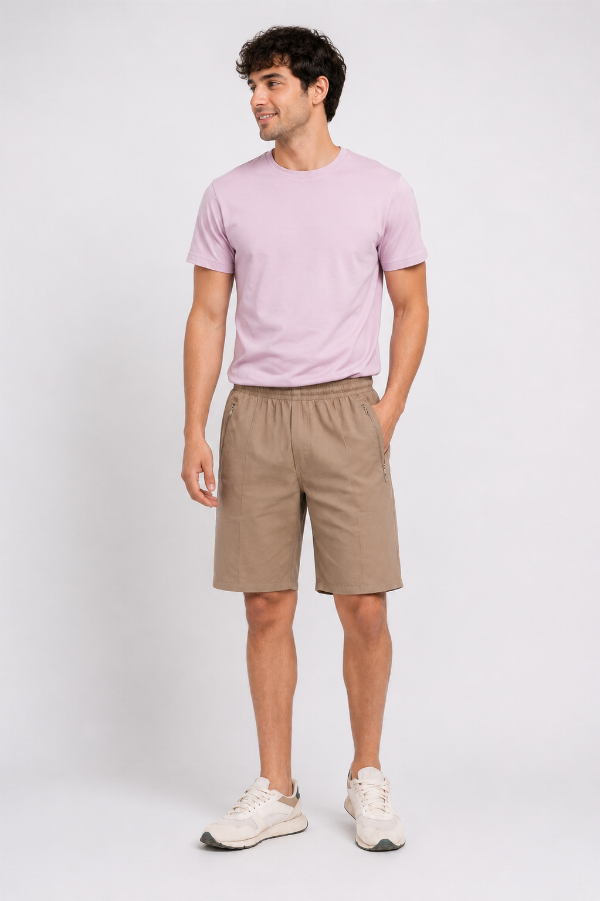 Producto - 123 - Bermuda Náutica de Gabardina Con Bolsillos Con Cierre - 0