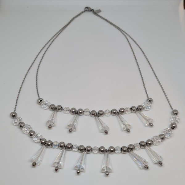 Producto - Collar doble con cristales x40