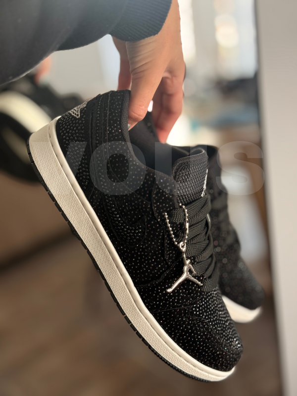 Producto - Air Jordan 1 Low negras strass - 0