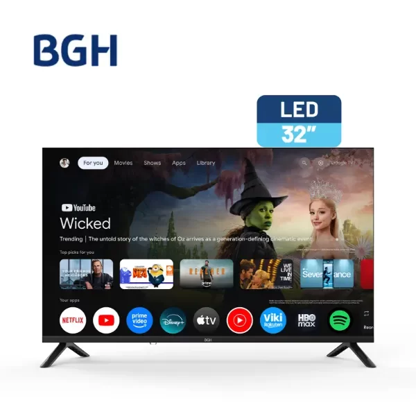Producto - Smart TV Led Google Tv Bgh 32" HD B3226G5G NETFLIX YOUTUBE DISNEY