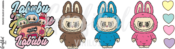 Producto - Transfer Color UV Labubu 006