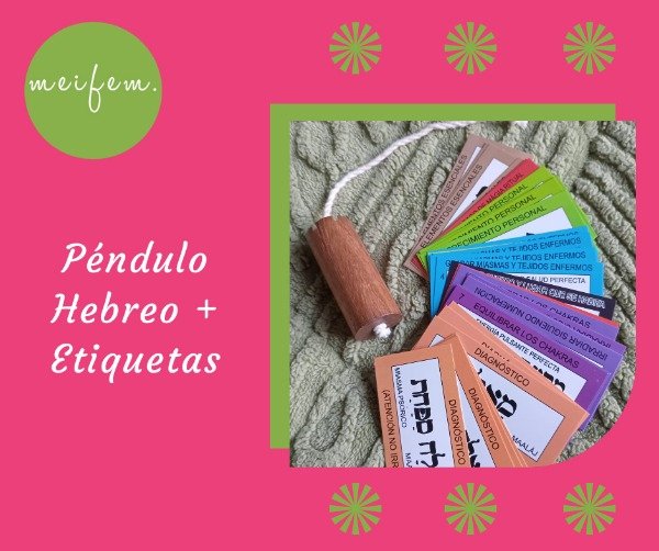 Producto - Péndulo Hebreo + Etiquetas