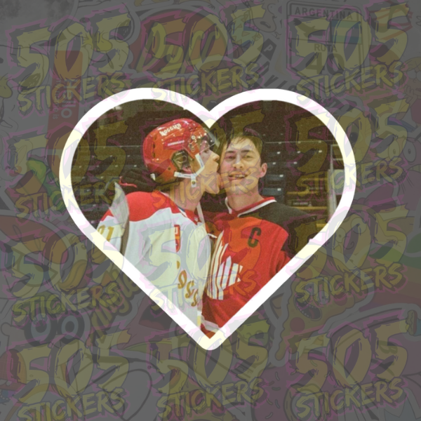 Producto - Sticker Heated Rivalry, Ilya y Shane #2027