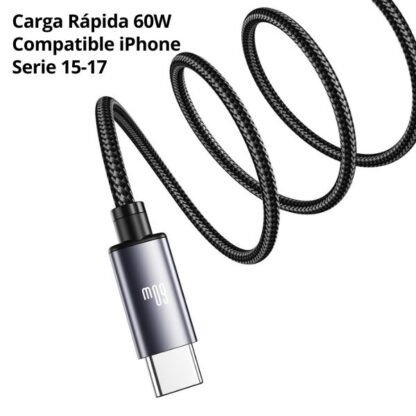 Producto - CABLE USAMS - SJ780USB01 - TIPO C A TIPO C CARGA RAPIDA 60W "USAMS" - 1