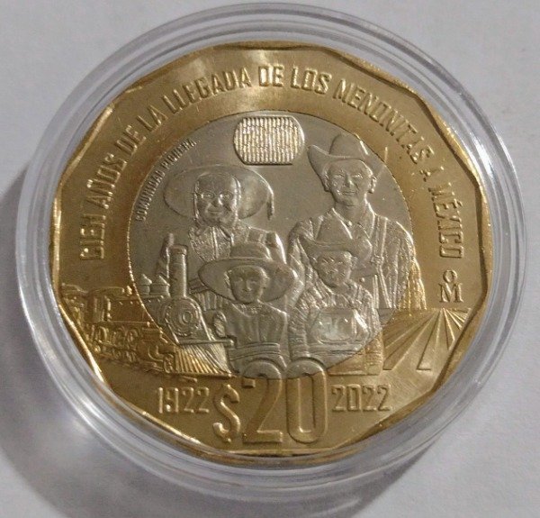 Producto - México 20 pesos 2022. 100 años de la llegada de los Menonitas - 2