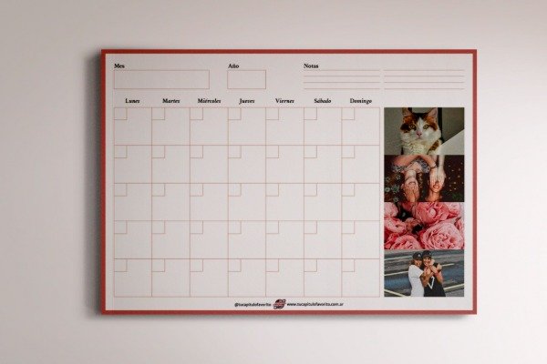 Producto - Calendario perpetuo personalizado - Imantado