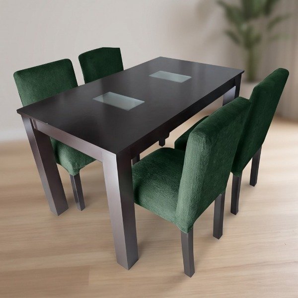 Producto - Juego de Comedor 4 Sillas Reforzadas + Mesa MDF Negra - Oferta - 3