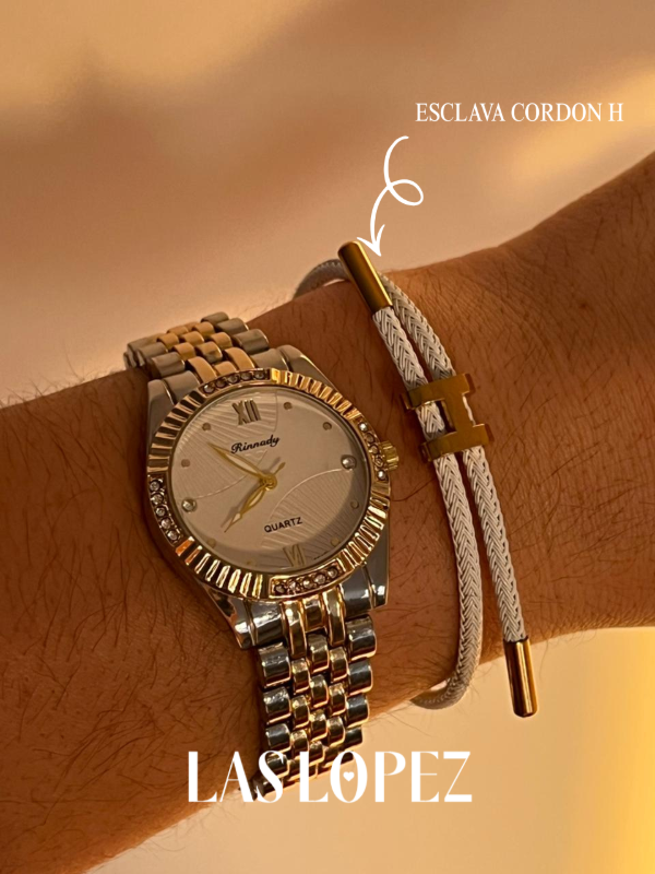 Producto - ESCLAVA CORDON H BLANCA