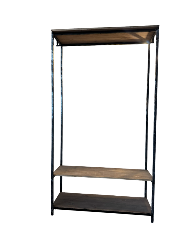 Producto - Perchero Industrial Hierro y Madera Reforzado